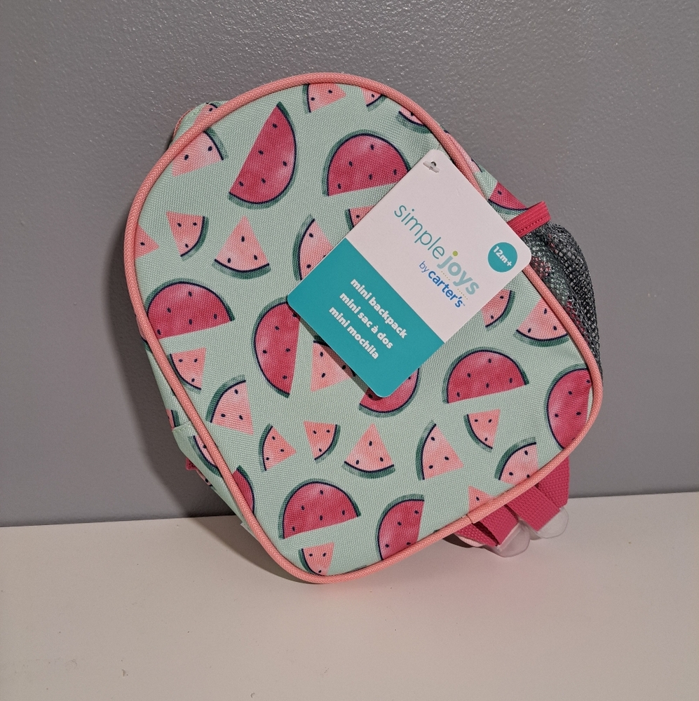 Simply Joys By‎ Carters Mini Backpack Watermelon NEW 12m+
